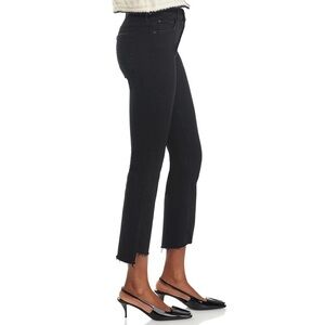 MOTHER The Insider High Rise Crop Step Fray Bootcut Jeans
